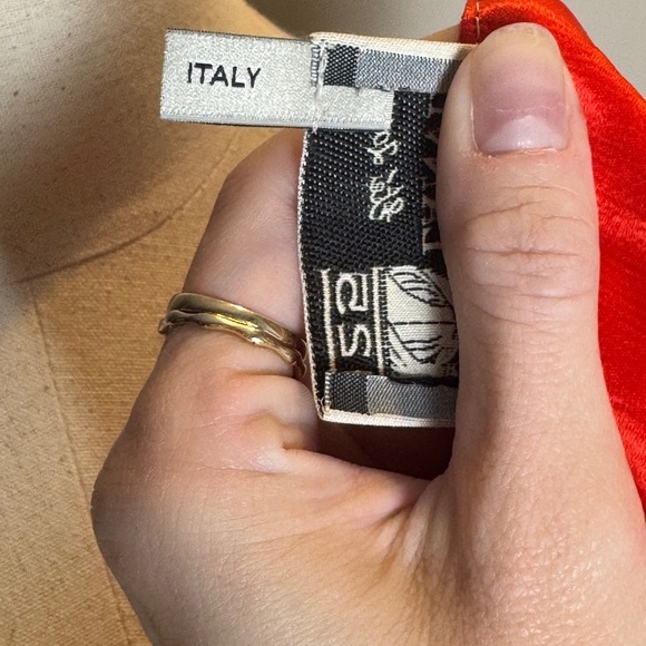 Lanvin Orange Linen Blend Sleeveless Top Size 34 - Picture 9 of 12